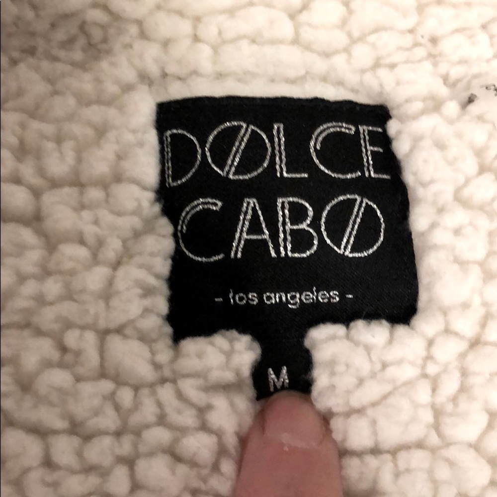 Dolce Cabo faux shearling wrap jacket medium - Picture 2 of 6